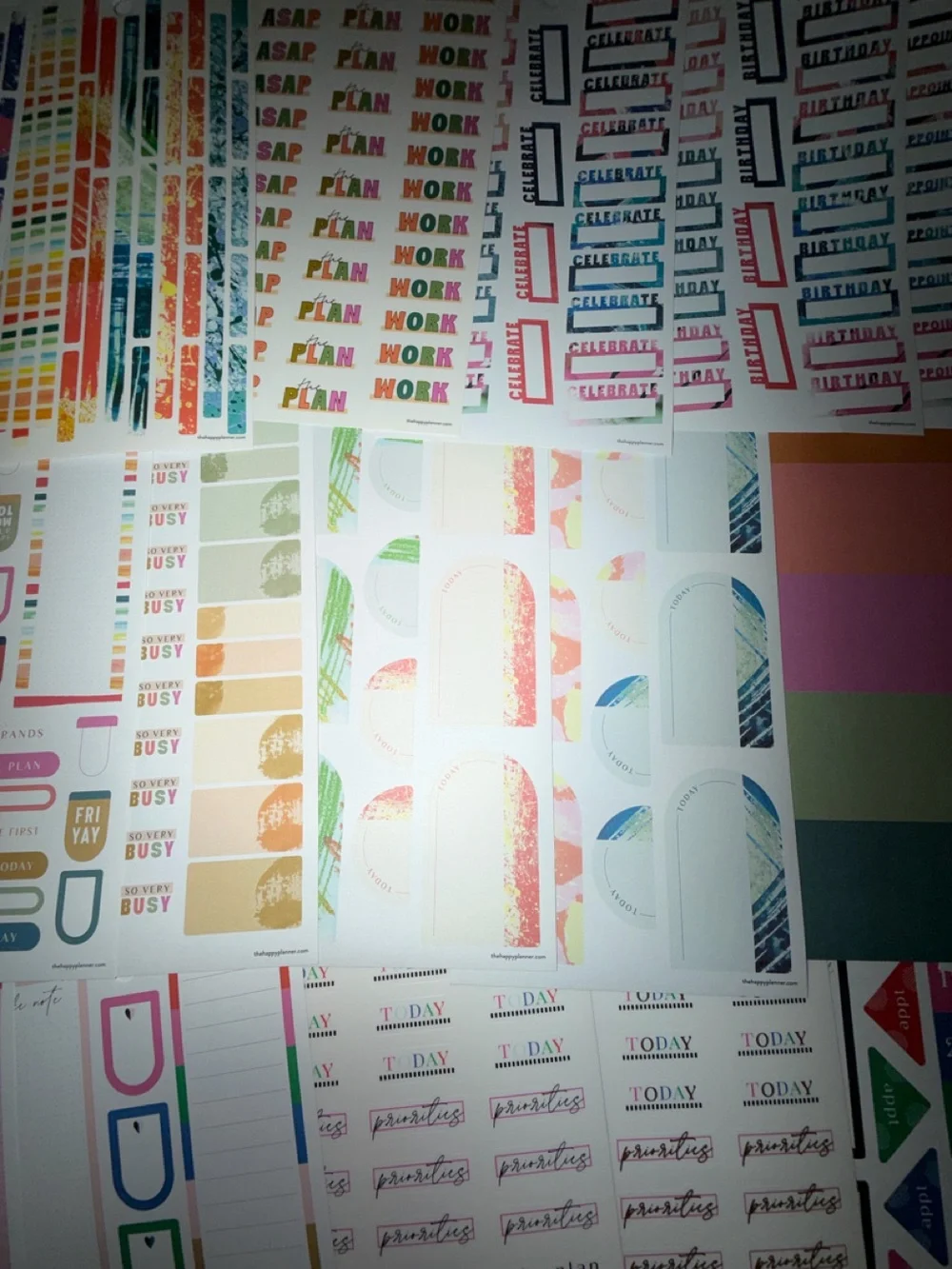 The Happy Planner stickers LOT